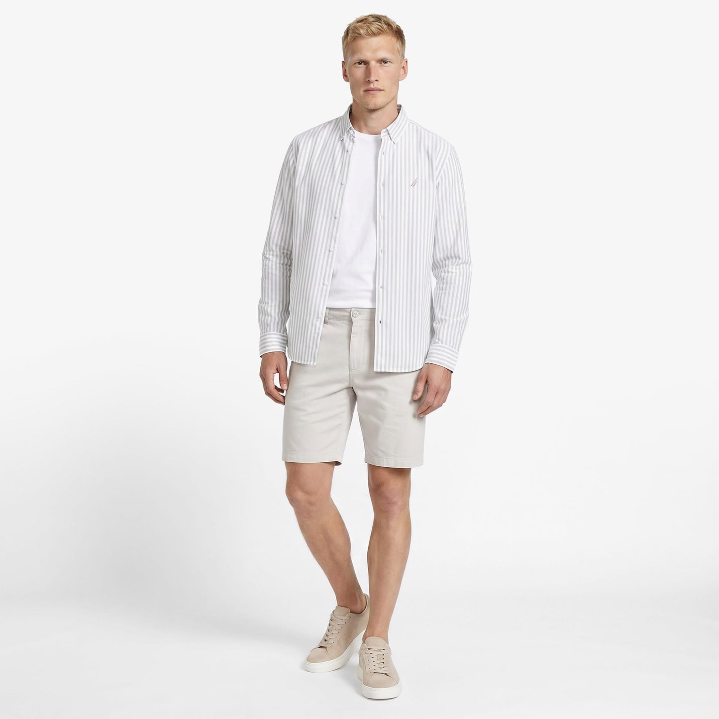 Nautica Erkek Gri Regular Fit Şort