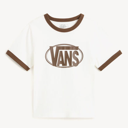 Vans Center Chest Ringer Kadın Beyaz T-shirt