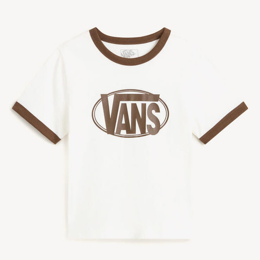 Vans Center Chest Ringer Kadın Beyaz T-shirt