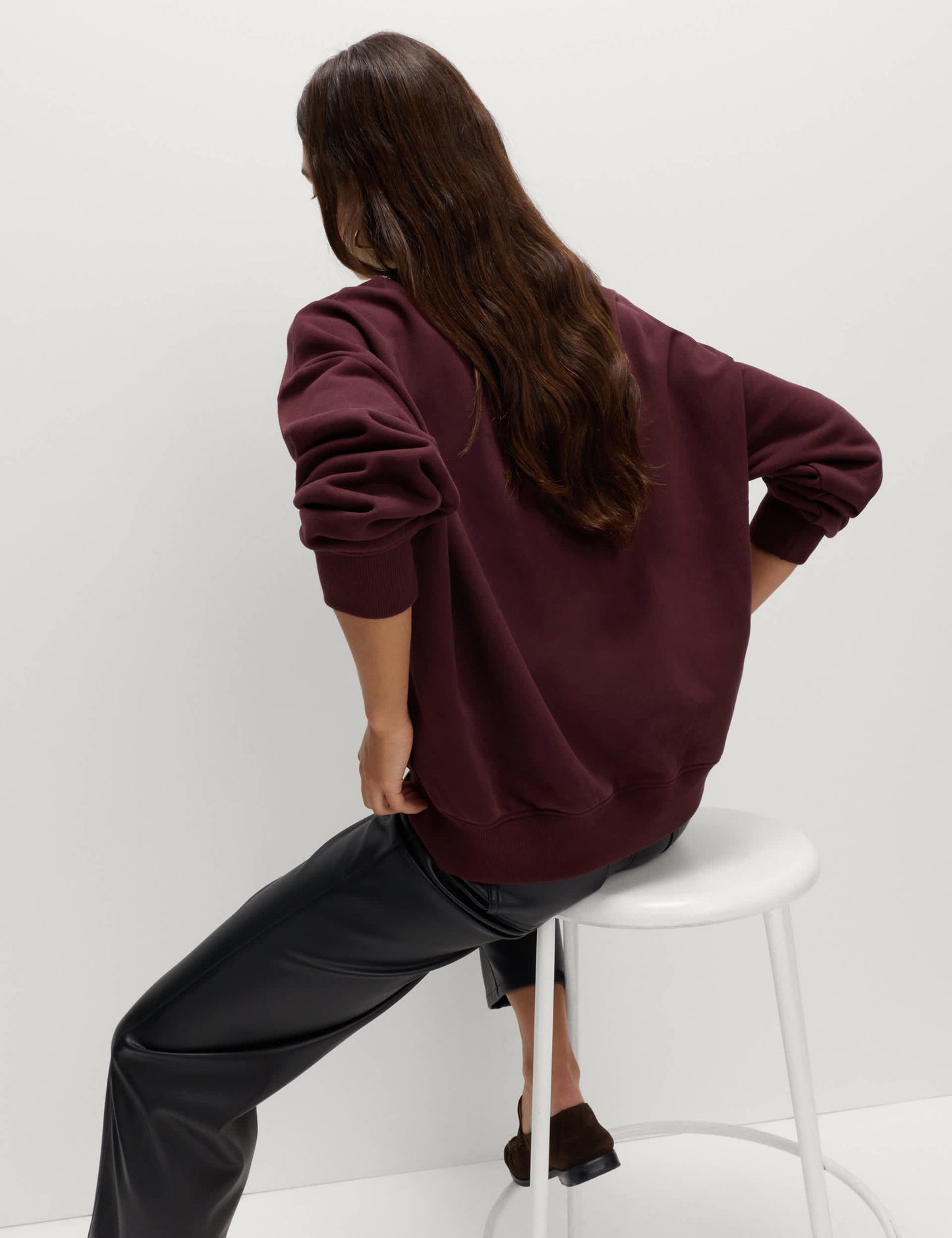 Pamuk Karışımlı Sloganlı Yuvarlak Yaka Sweatshirt