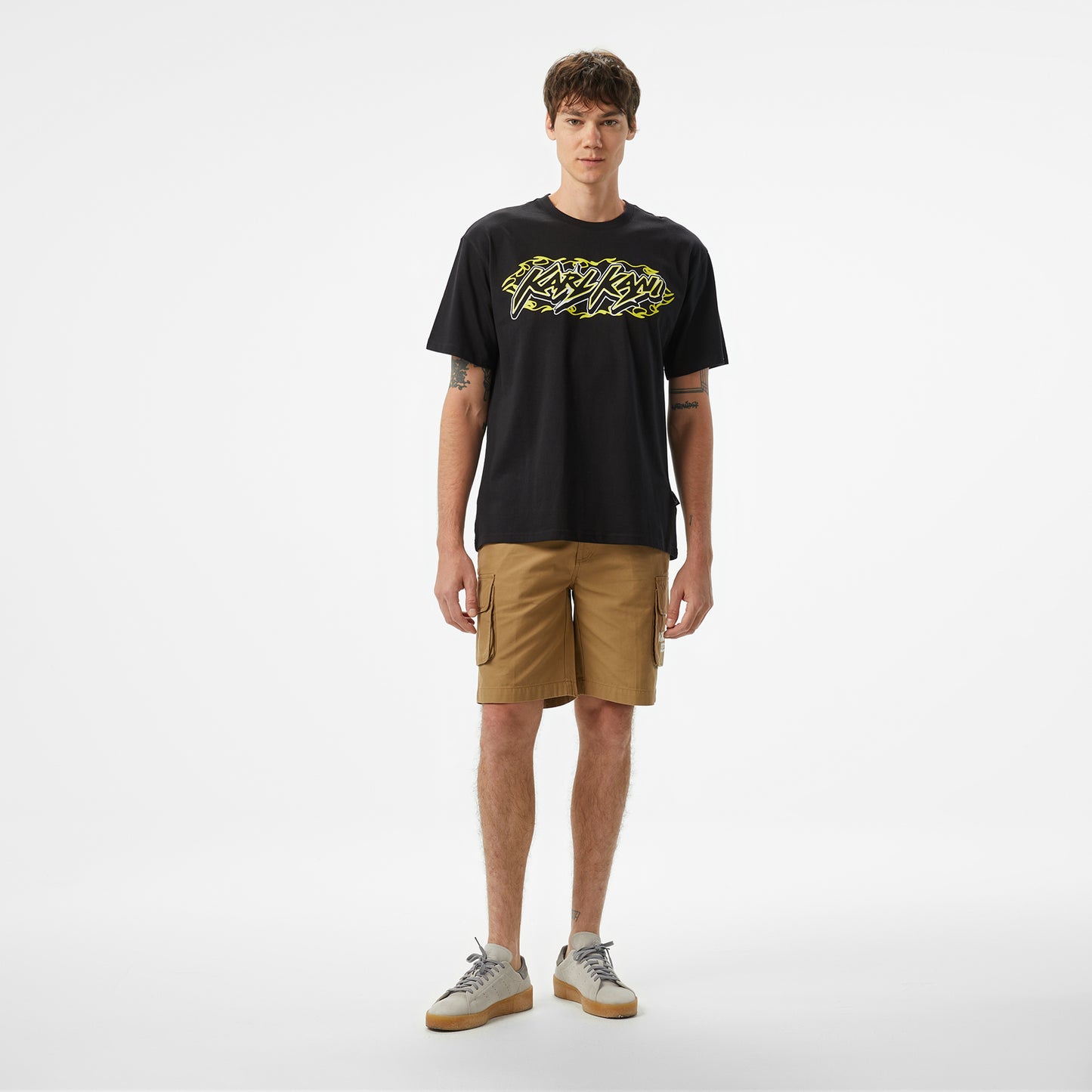 Karl Kani Woven Signature Airbush Amor Erkek Siyah T-shirt