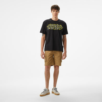 Karl Kani Woven Signature Airbush Amor Erkek Siyah T-shirt