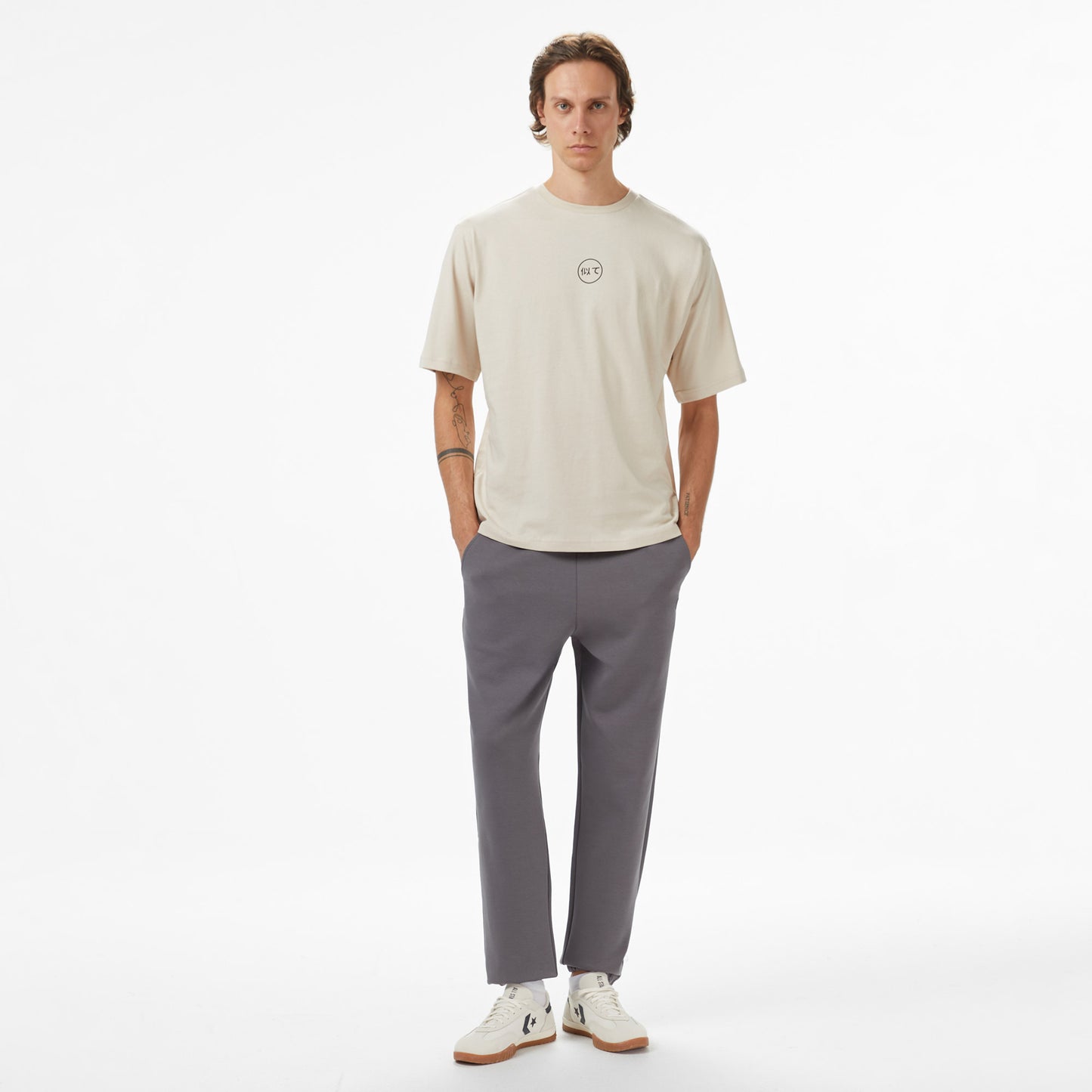 United4 Erkek Gri T-shirt