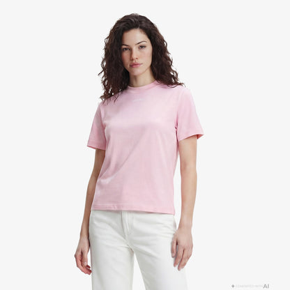 Calvin Klein 20s Classic Logo Kadın Pembe T-shirt