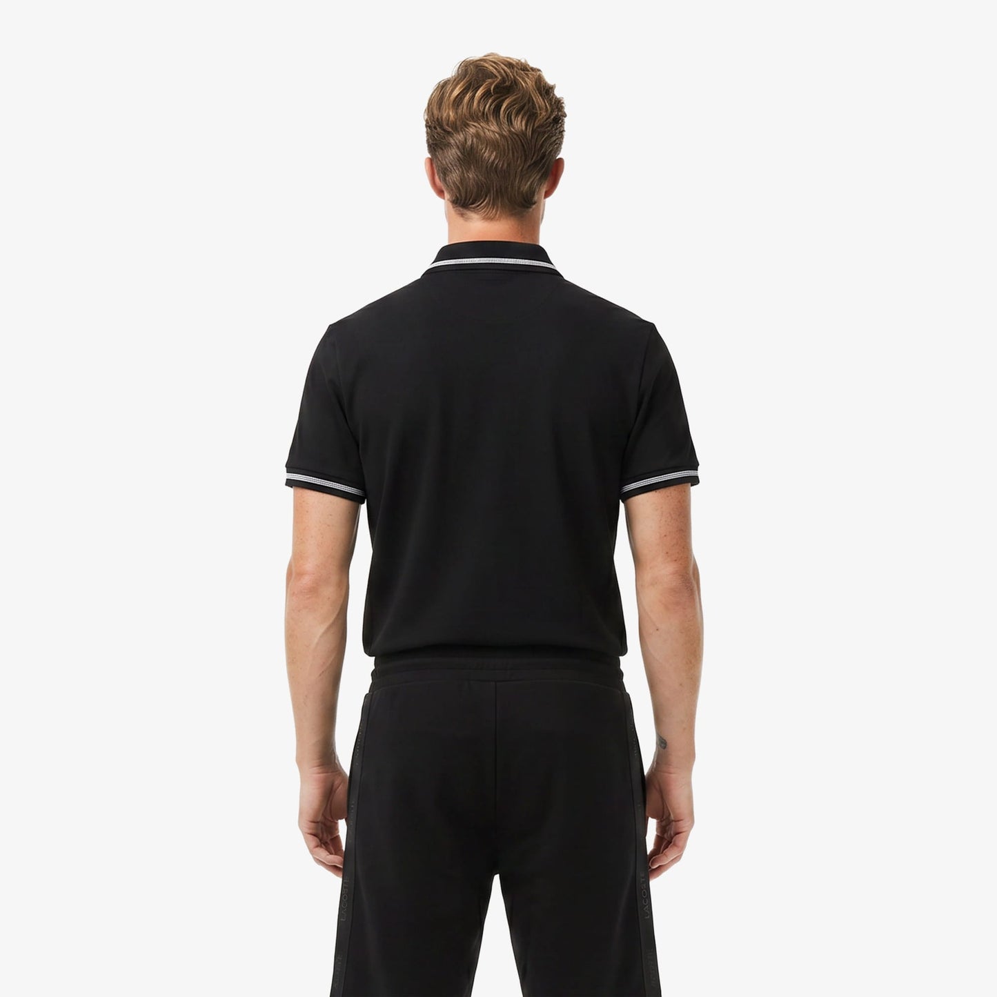 Lacoste Erkek Regular Fit Polo Yaka Siyah Polo