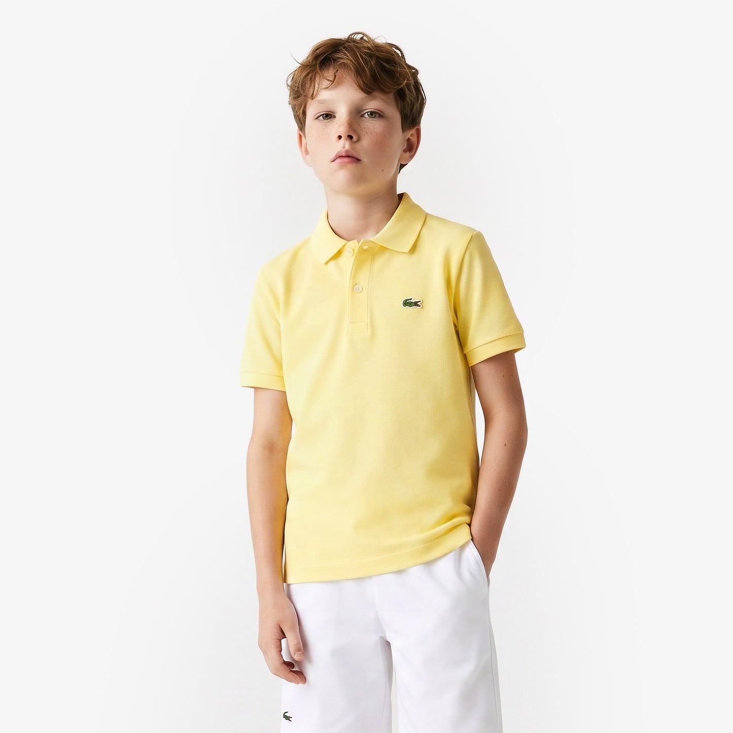 Lacoste Çocuk Regular Fit Krem Polo