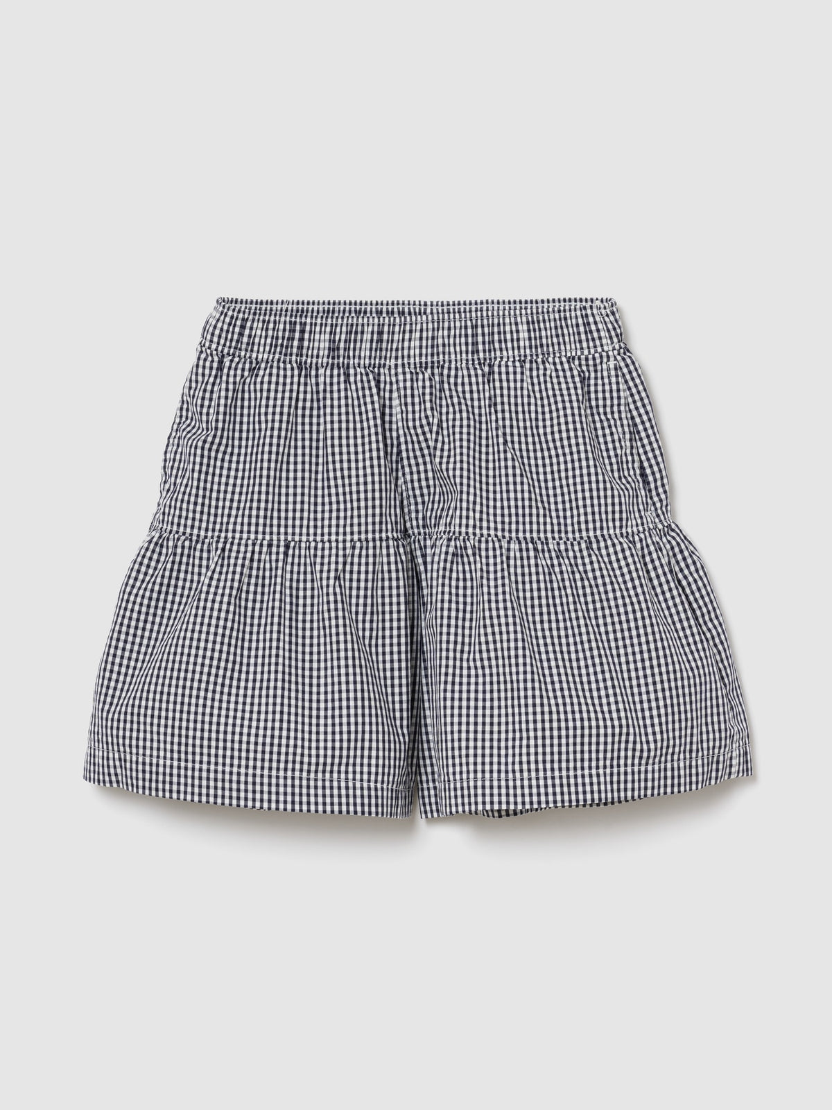 Lacivert Pull-on Tiered Şort
