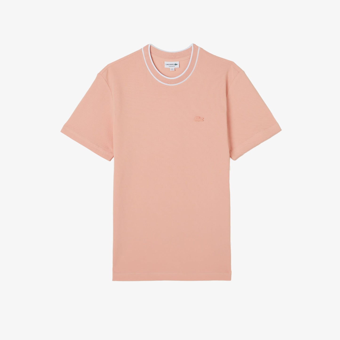 Lacoste Erkek Regular Fit Bisiklet Yaka Pembe T-shirt