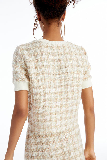 Dokulu Crop Camel T-shirt