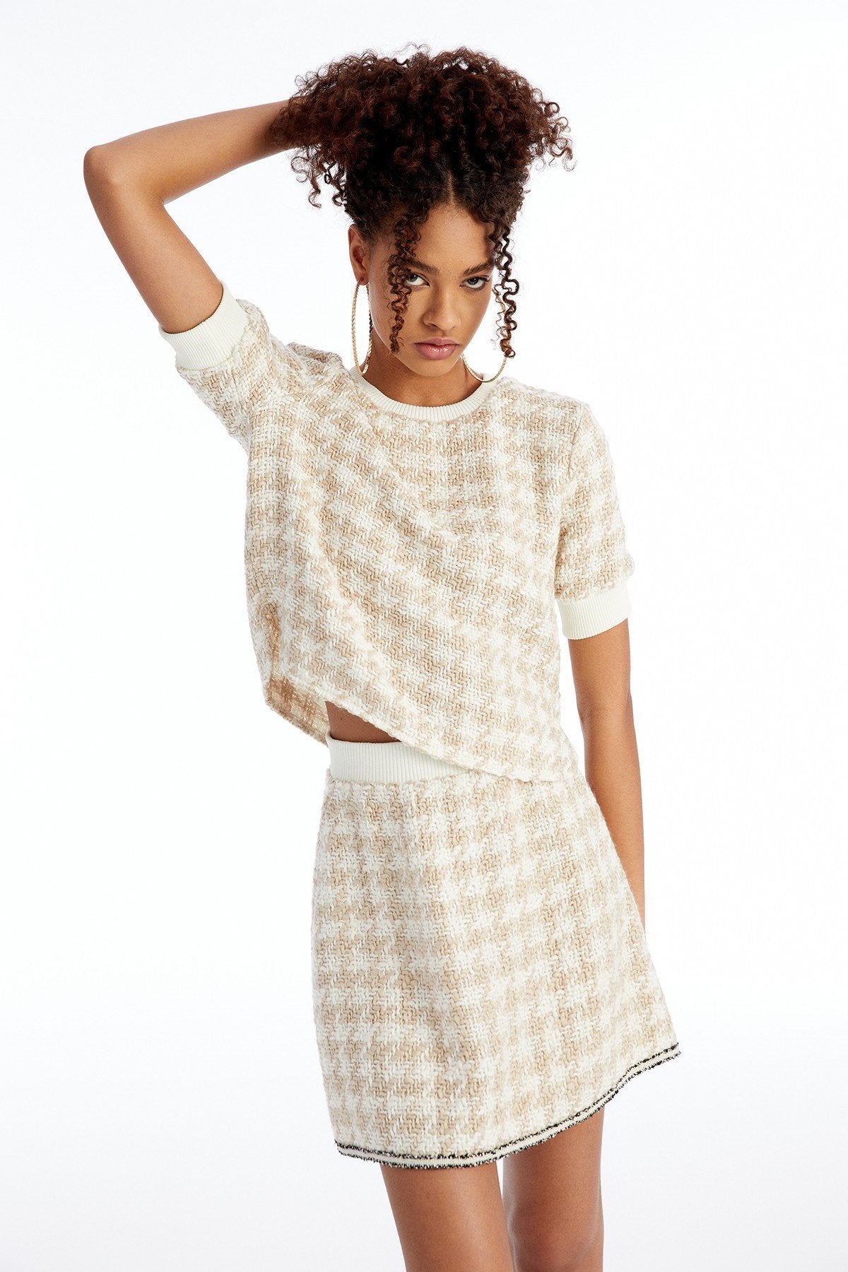 Dokulu Crop Camel T-shirt