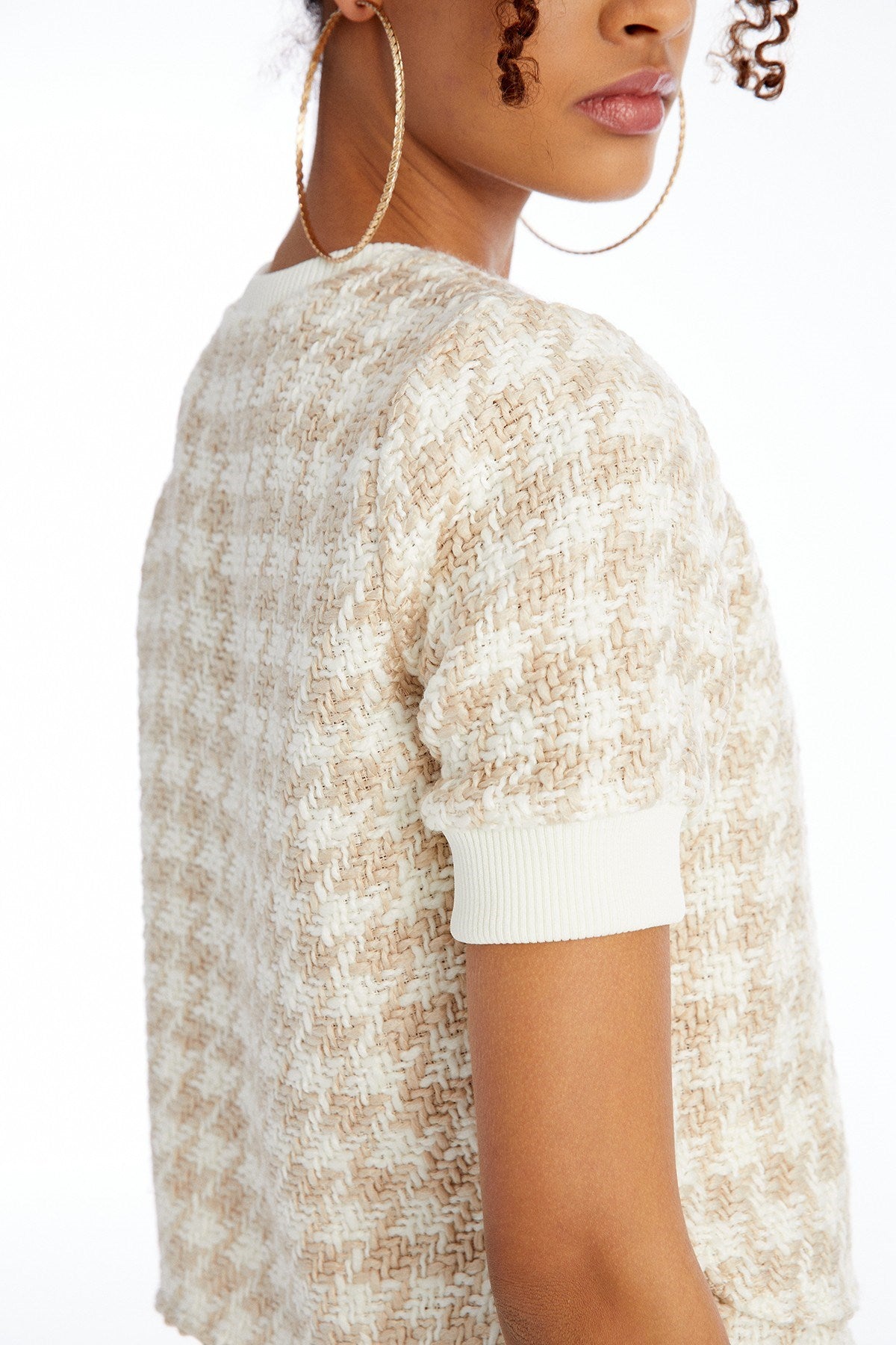 Dokulu Crop Camel T-shirt