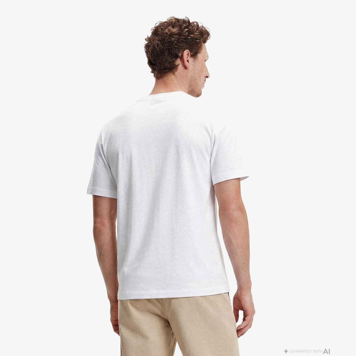 Calvin Klein Relaxed Fit Graphic Erkek Beyaz T-shirt