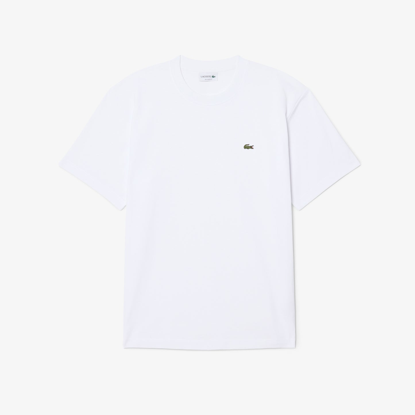 Lacoste Erkek Relaxed Fit Bisiklet Yaka Beyaz T-shirt
