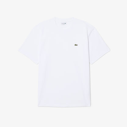 Lacoste Erkek Relaxed Fit Bisiklet Yaka Beyaz T-shirt