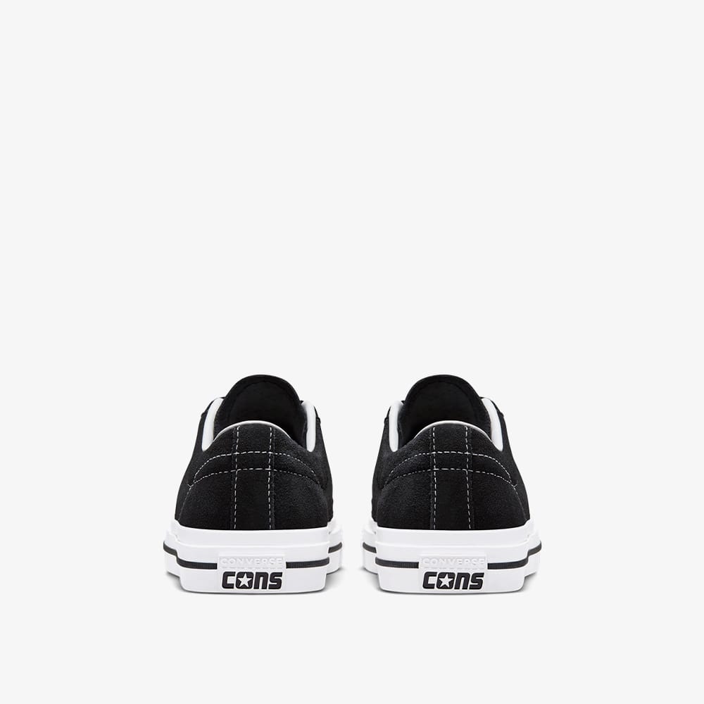 Converse One Star Pro Low Unisex Siyah Deri Sneaker