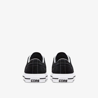 Converse One Star Pro Low Unisex Siyah Deri Sneaker