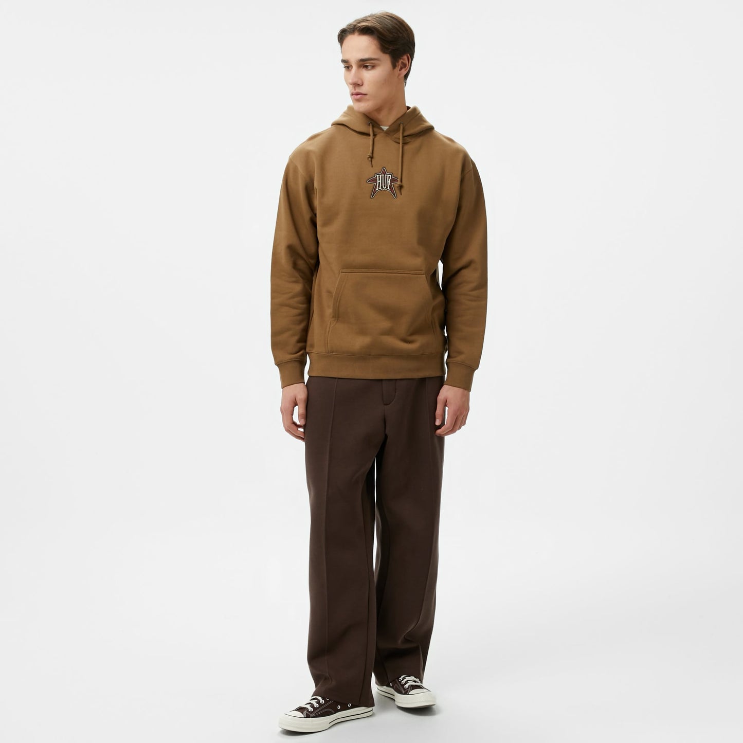 Huf Intergalactic P/o Erkek Kahverengi Hoodie