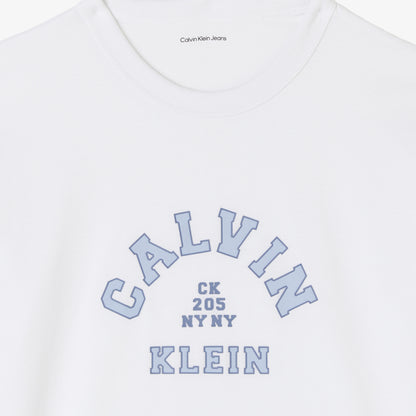 Calvin Klein Varsity Graphic Çocuk Beyaz T-shirt