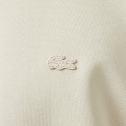 Lacoste Relaxed Fit Bisiklet Yaka Erkek Krem Sweatshirt