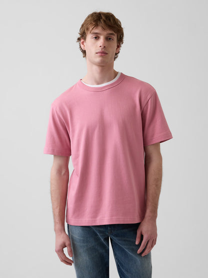 Açık Pembe Heavyweight Relaxed T-shirt