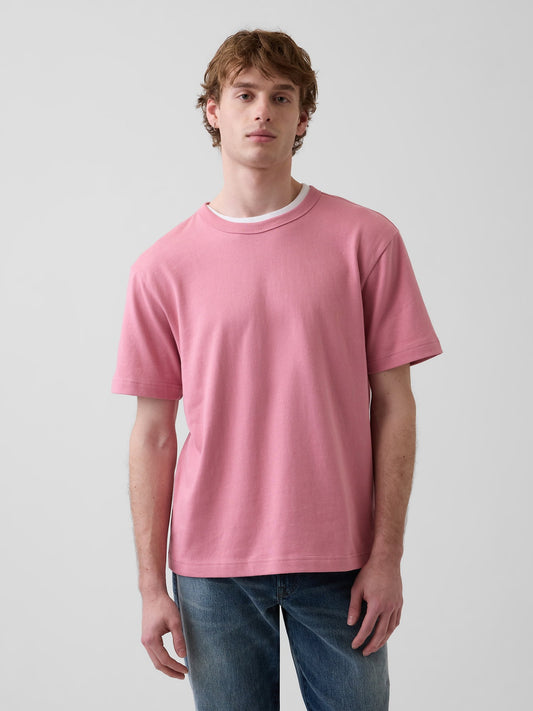 Açık Pembe Heavyweight Relaxed T-shirt