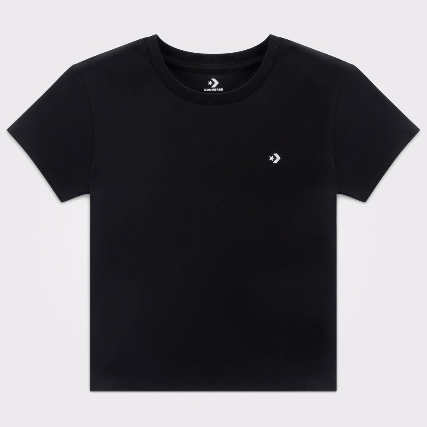 Converse Slim Fit Kadın Siyah T-shirt