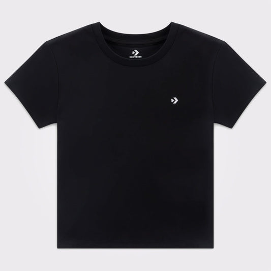Converse Slim Fit Kadın Siyah T-shirt