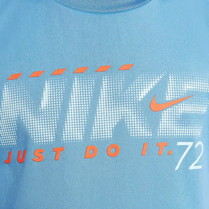 Nike Dri-fit Rhythm Printed Çocuk Mavi Şort Takımı