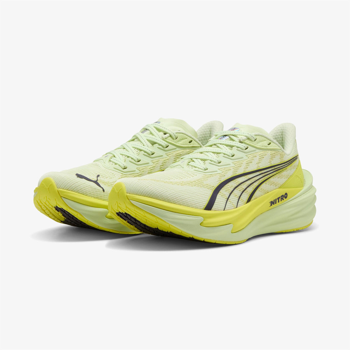 Puma Deviate Nitro 4 Kadın Sarı Koşu Ayakkabısı
