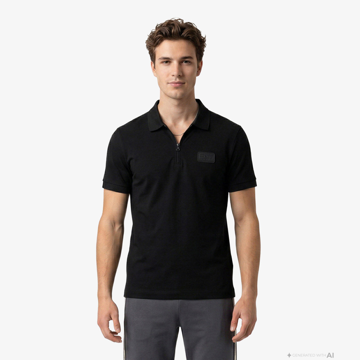 Ea7 Modal Erkek Siyah Polo