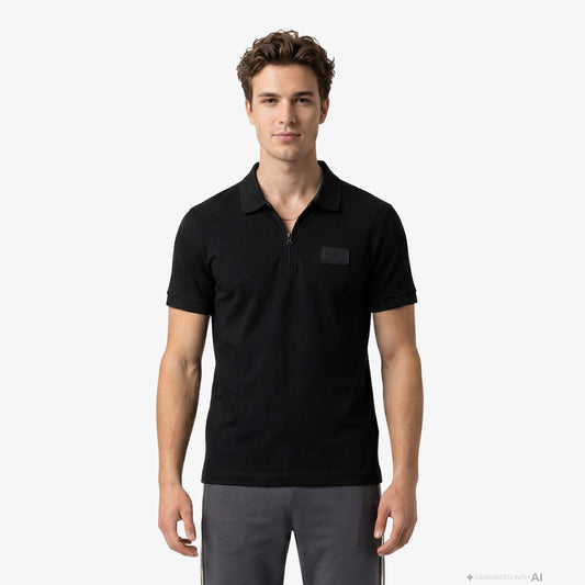 Ea7 Modal Erkek Siyah Polo