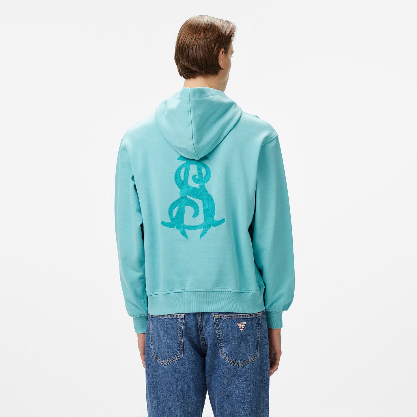 Story Of Angels Gold Angel Hand-dye Erkek Mavi Sweatshirt