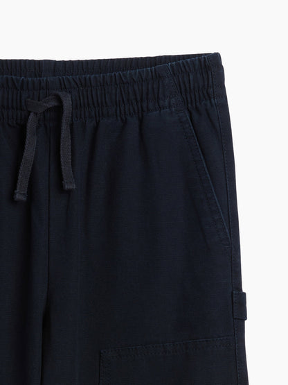 Lacivert Relaxed Pull-on Kanvas Carpenter Pantolon