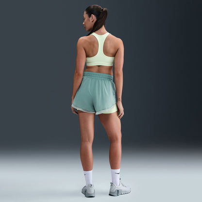 Nike One Df Hr 3in Br Cp Kadın Yeşil Şort