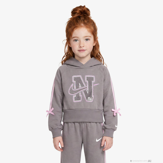 Nike Juxta-girl Fleece Çocuk Gri Sweatshirt