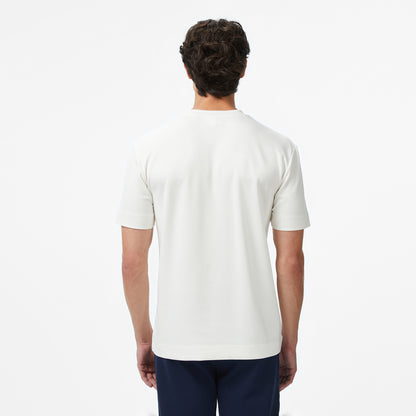 Lacoste Oversize Fit Bisiklet Yaka Erkek Beyaz T-shirt