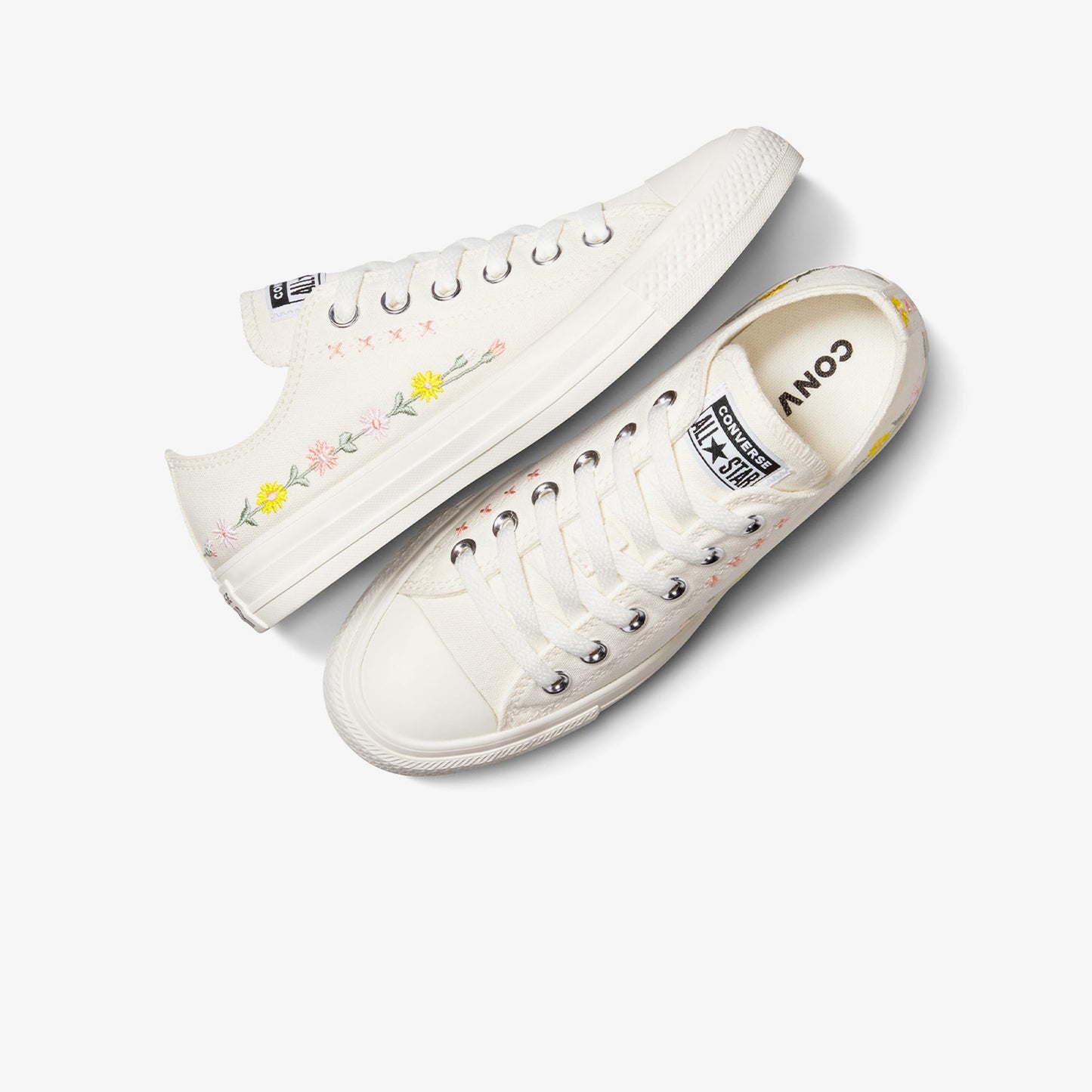 Converse Chuck Taylor Embroidered Flowers Unisex Krem Sneaker