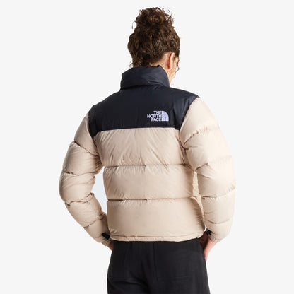 The North Face 1996 Nuptse Kadın Bej Siyah Mont