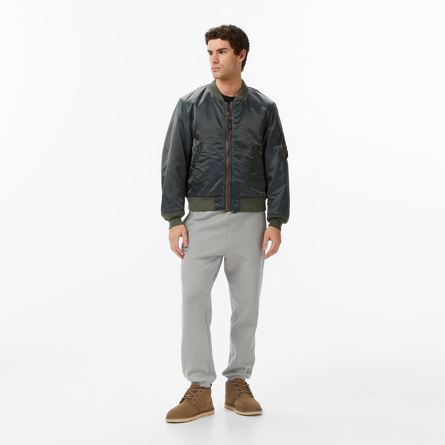 Alpha Industries X Tnt Ma-1 Flight Erkek Yeşil Bomber Ceket