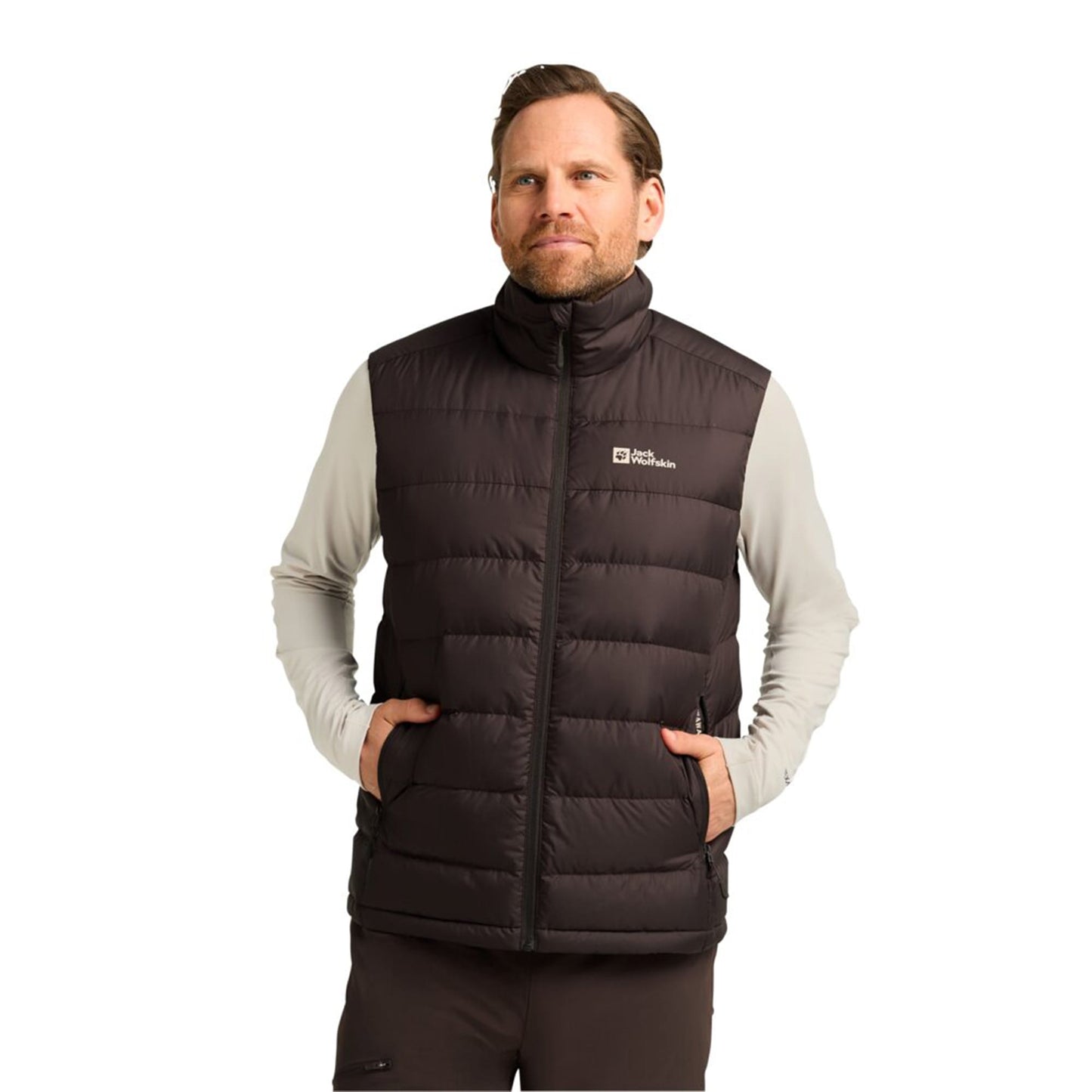Jack Wolfskin Erkek Ather Down Kahverengi Yelek