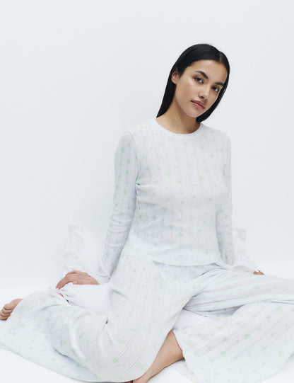 Desenli Pijama Takımı