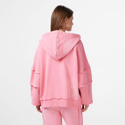 Les Benjamins Regular Fit Kadın Pembe Sweatshirt