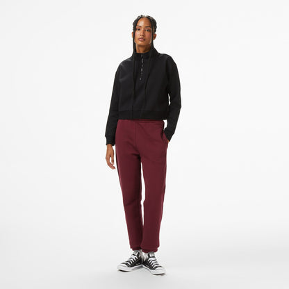 United4 Kadın Siyah Half Zip Sweatshirt