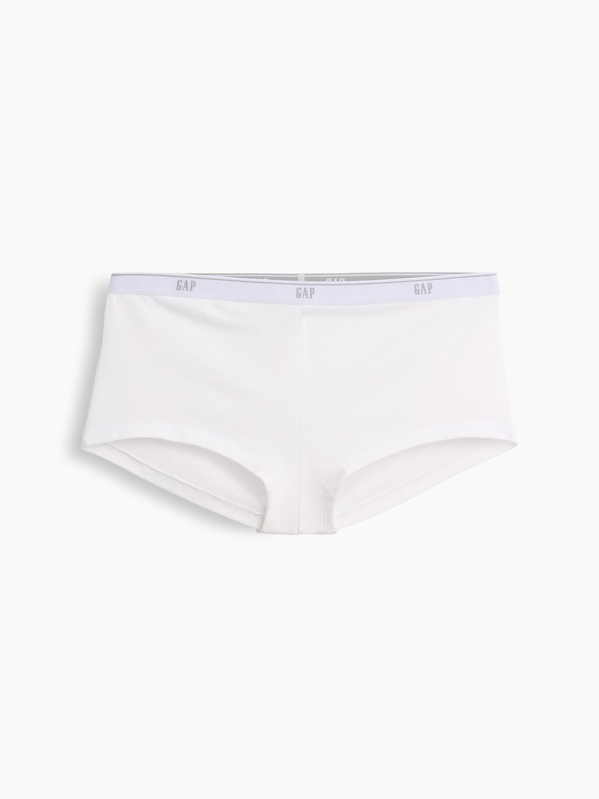 Beyaz Softmade Organik Stretch Pamuk Logo Short