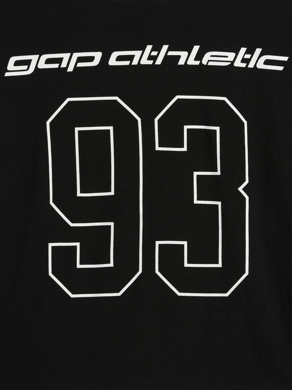 Siyah Oversized Gap Athletic Logo T-shirt