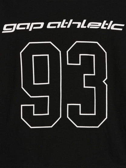 Siyah Oversized Gap Athletic Logo T-shirt