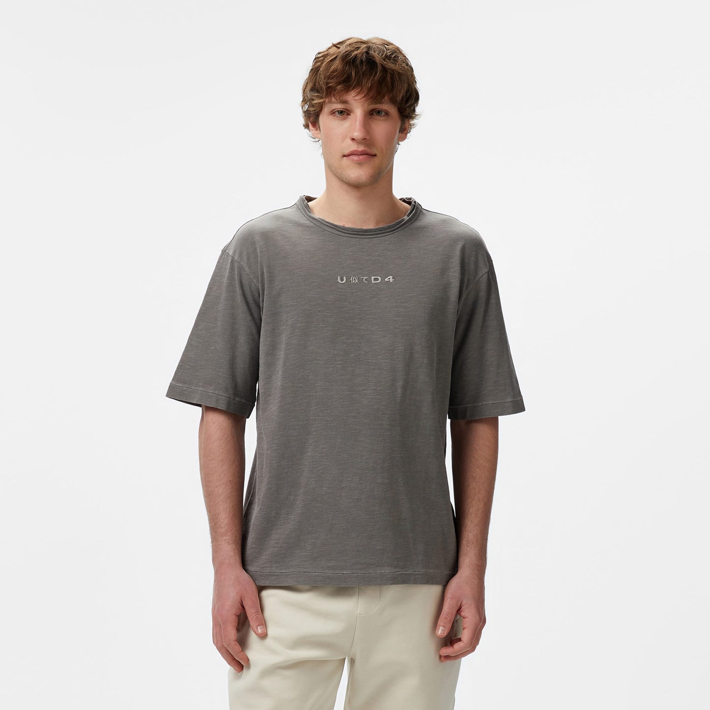 United4 Erkek Gri T-shirt