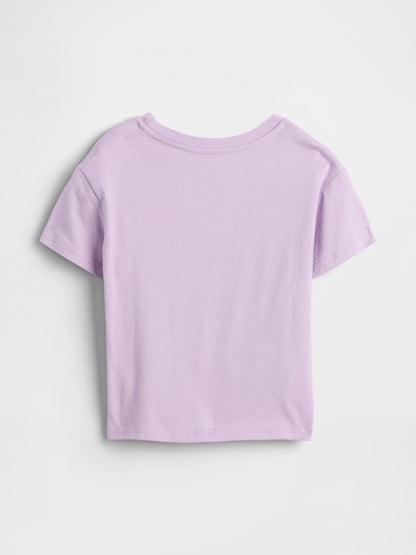 Siyah Grafik Baskılı T-shirt