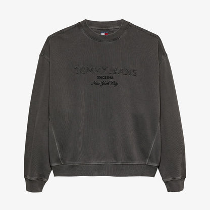 Tommy Hilfiger Jeans 90s Gmd New Classics Crew Erkek Siyah Sweatshirt