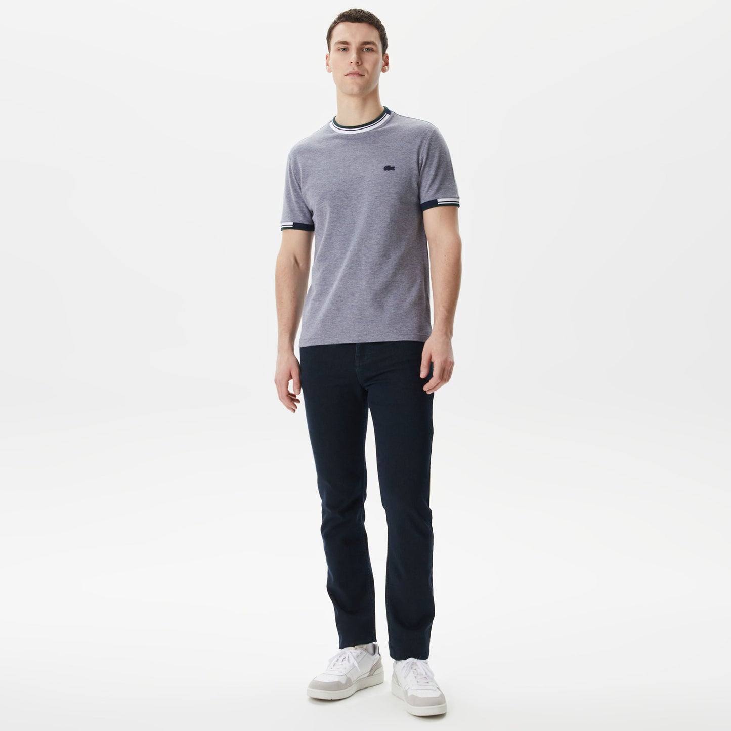 Lacoste Erkek Regular Fit Bisiklet Yaka Lacivert T-shirt